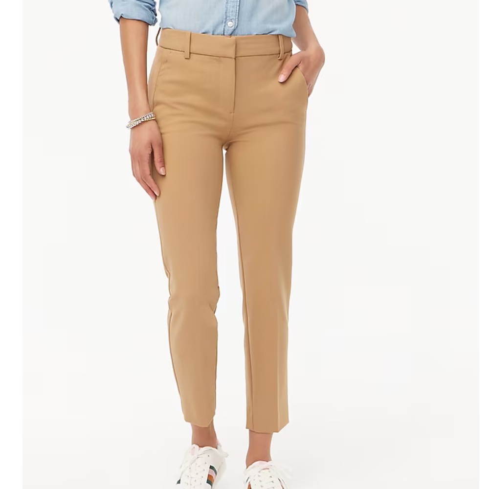 J. Crew Ruby Crop Pant in Camel Tan